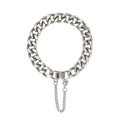 Unisex Bracelet Hollow Chain Hip Hop Style Adjustable Polished Solid Color Anti-rust Alloy Electroplated Party Party Wrist Chain Adult Jewelry