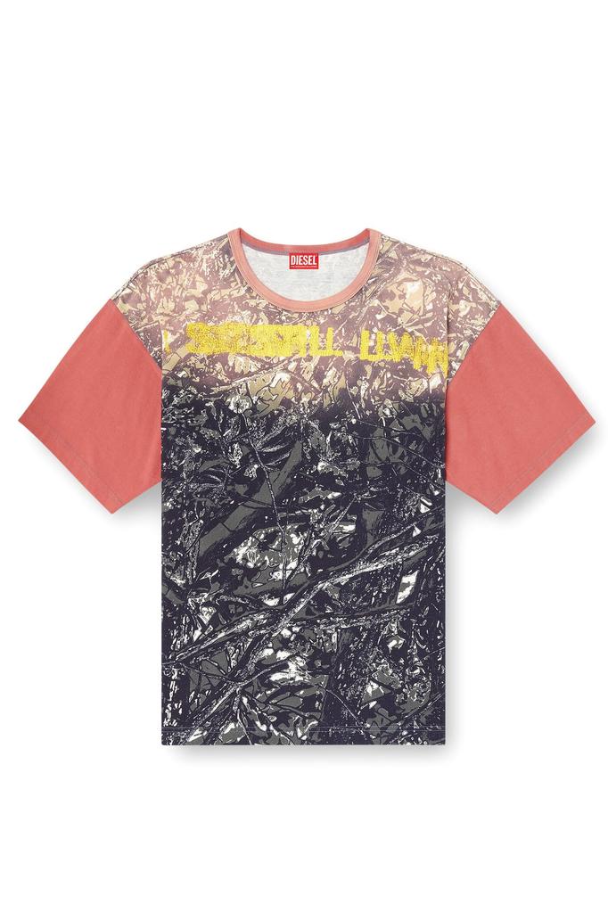 Diesel Size A167630BNEH Men's T-BOXT-CAMOU T-Shirt, S, Black, 9XXA,