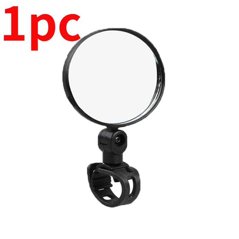 Bicycle Rearview Mirror Wide Angle Convex Mirror Bicycle Reflector Mountain Bike Rearview Mirror Silicone Handle Rearview Mirror
