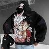 Anime mikina Pánská Dámská One Piece Luffy Gear 5 Nika Streetwear Ležérní Mikina s kapucí Podzim Zima Cosplay Dlouhý rukáv