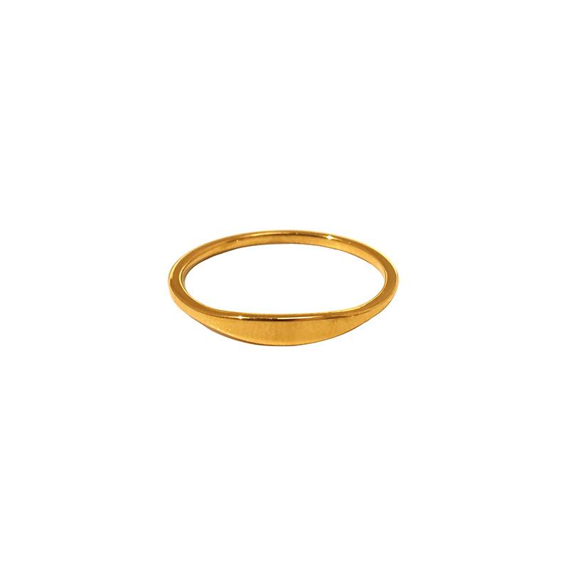 Simple And Cold Style Fashion Hot Niche Geometric Ring Girls 316 Ring Does Not Fade