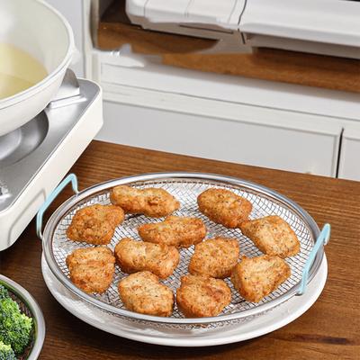 Stainless Steel Steamer Basket Kitchen Cooking Colander Basket Net Deep-Fried Food Basket Multifunctional Food Steaming Dish
