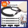 Xiaomi Einziehbare Sicherheits-Lanyards Diebstahlschutz Feder-Handy-Riemen mit Befestigungslaschen Schnellverschluss-Schnalle Lanyard Sicheres Werkzeug für IPhone Mi