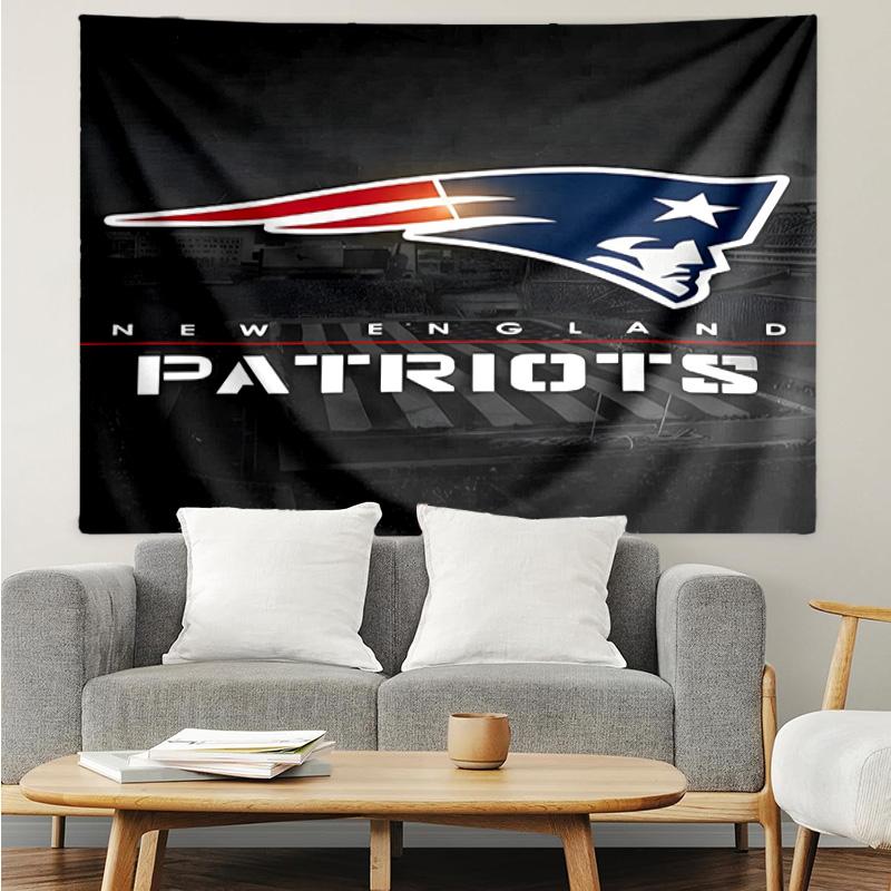 New England Football Team Logo Tapestry Hanging for Bedroom,Livingroom, Playroom,Decor Art Room Wall Tapestry Holiday and Birthday Gifts