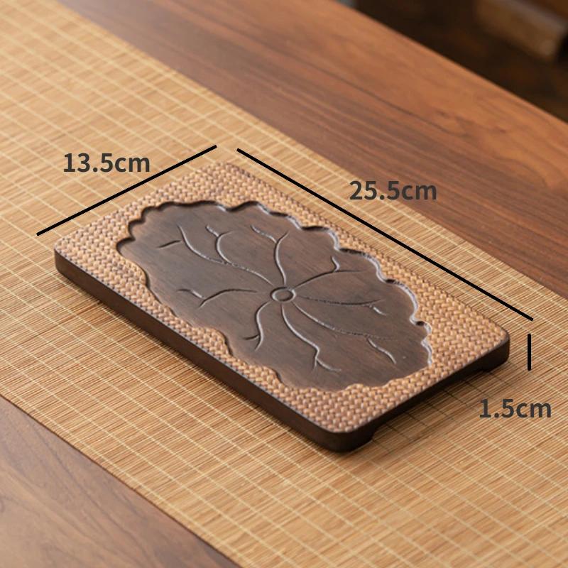 

Bamboo lotus tray Japanese style simple dry brewed tea table tea tray Kung Fu tea decoration ornament
