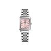 Lee Wrist Watch Quartz Movement Steel Strap Pink Watch Dial Women's Watch Box M485F