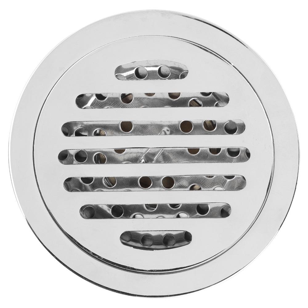 Silver Shower Floor Drain Copper Floor Drain Strainer Rustproof Drain Strainer  Garage