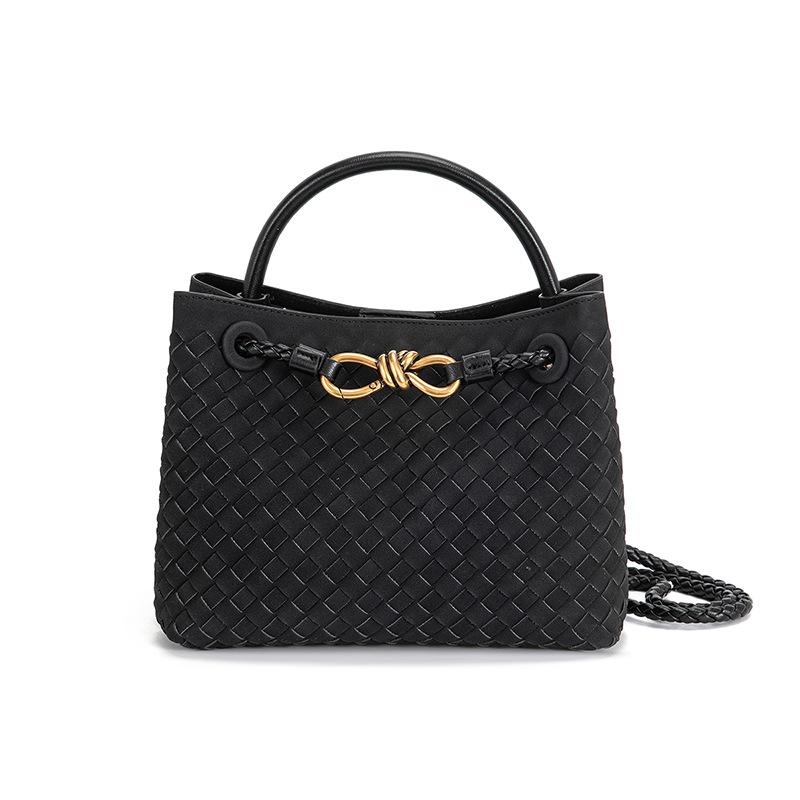 New poplar forest style woven metal rope tote bag women's portable messenger bag