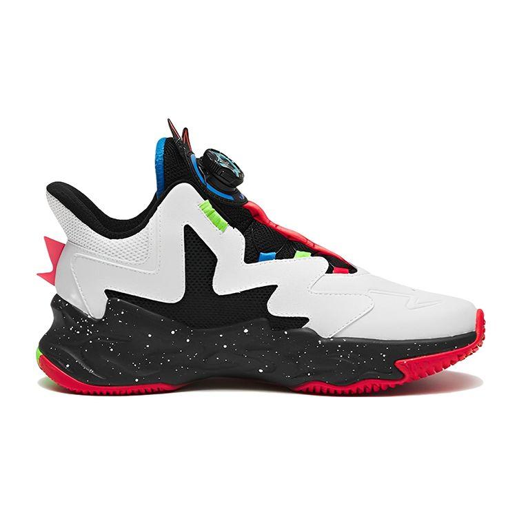 Anta Kids Cement Nemesis Non-Slip Wear-Resistant Mid-Top Basketball Shoes Kids basketball shoes 312241112-1