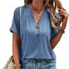 Spring and Summer Women's European and American Top Solid Color Fashion Short Sleeve Women