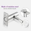 Stainless Steel Invisible Door Lock Simple Privacy Lockset Easy Install Manager Lock
