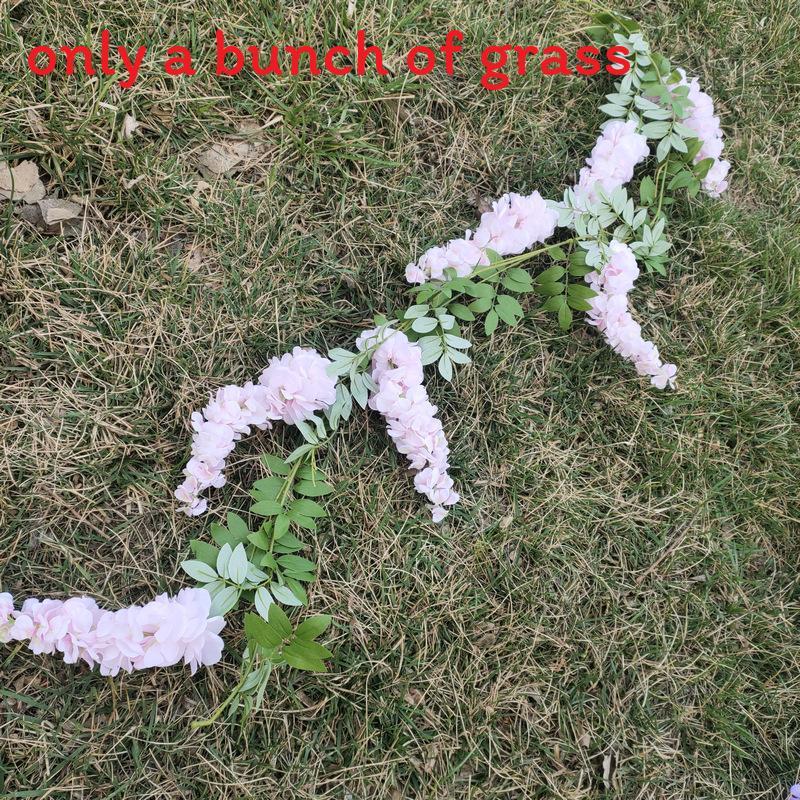 Purple Wisteria Artificial Hanging Flowers For Wedding Decor With Multicolor Options