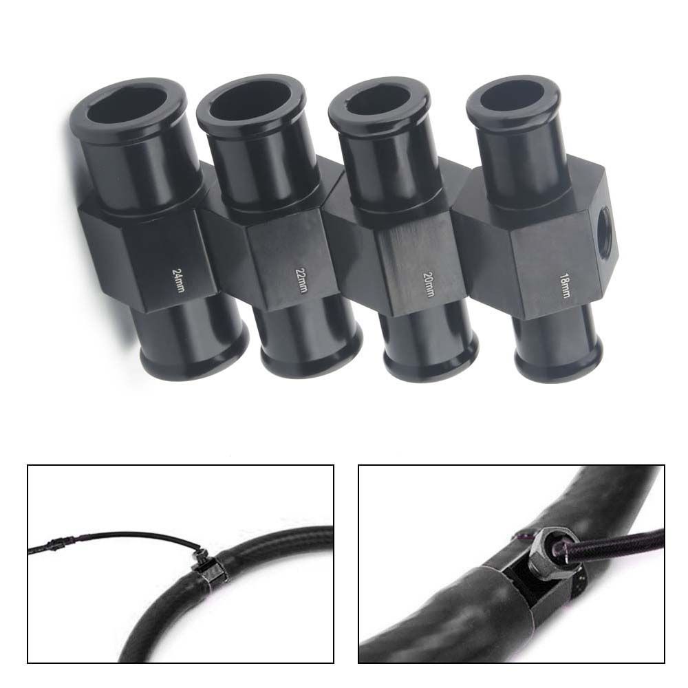 Adapter 1/8 Npt Black Gauge Sensor Water Temp Gauge Radiator Temperature sensor Joint Pipe Sensor