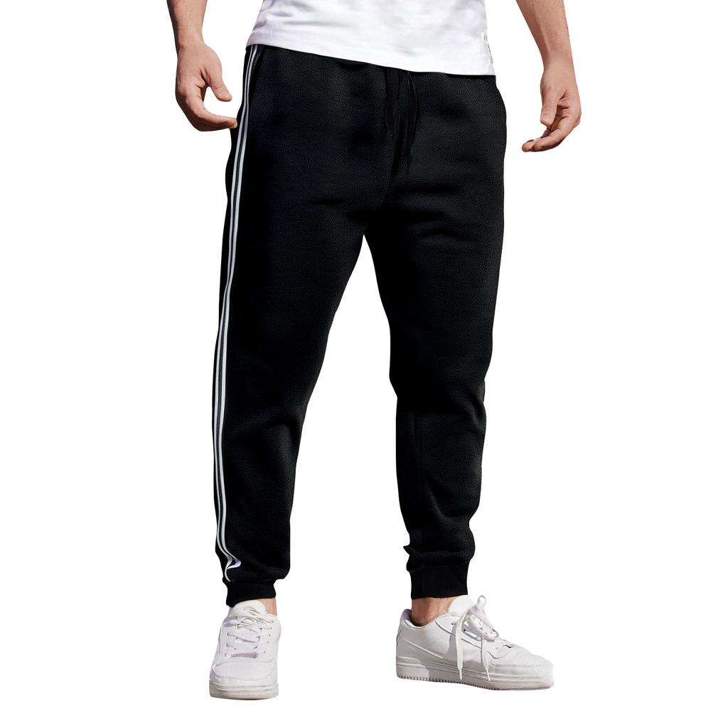 Herre Colorblock Løse Joggebukser Herre Casual Mote Joggebukser