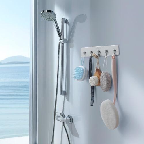 BTLIN Magnetic Range Hood Hooks, Stainless Steel, Rust-Proof, Kitchen Tool Hooks for Refrigerators, Range Hoods, and Bathrooms, 5 Hooks, W26 X D4.5 X