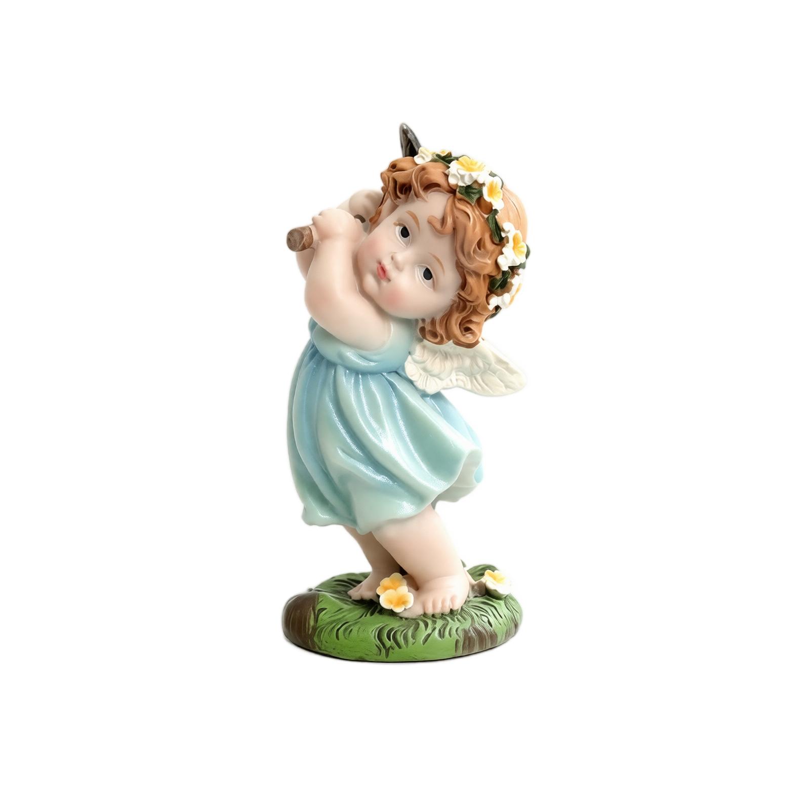 Resin Little Gardener Statue - Garden Decoration, One Size