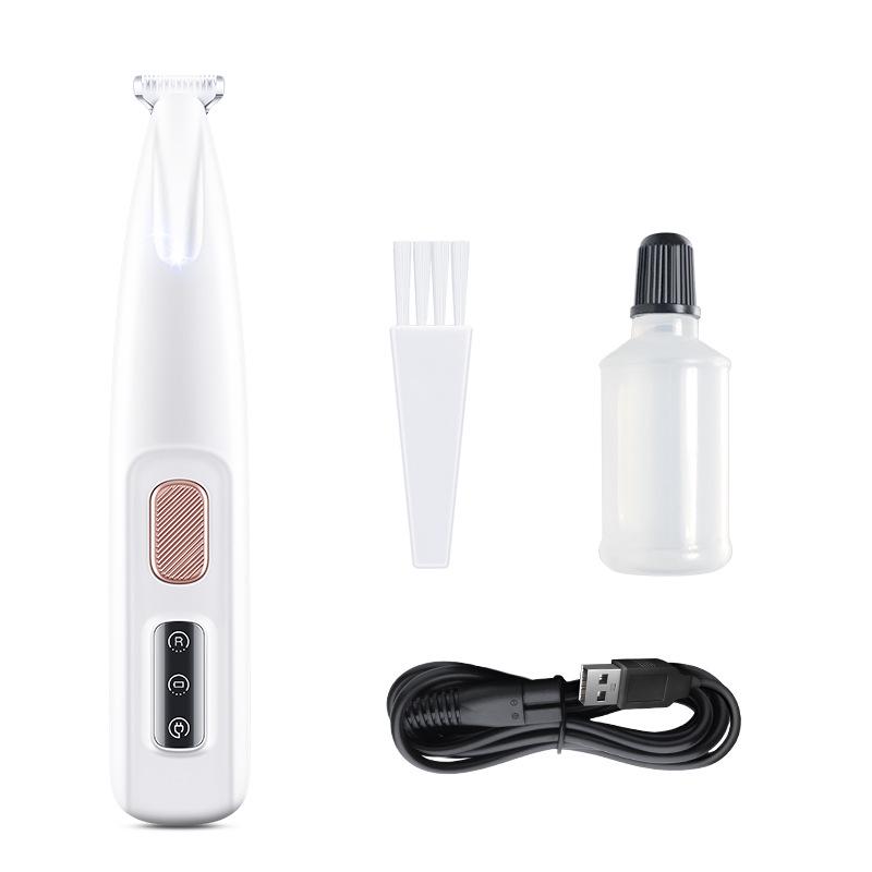 Pet Paw Trimmer: Waterproof Electric Clipper with LED for Cats & Dogs