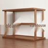 Adjustable Bamboo Desktop Storage Rack - Thickened Multi-Layer Shelves for Small Items