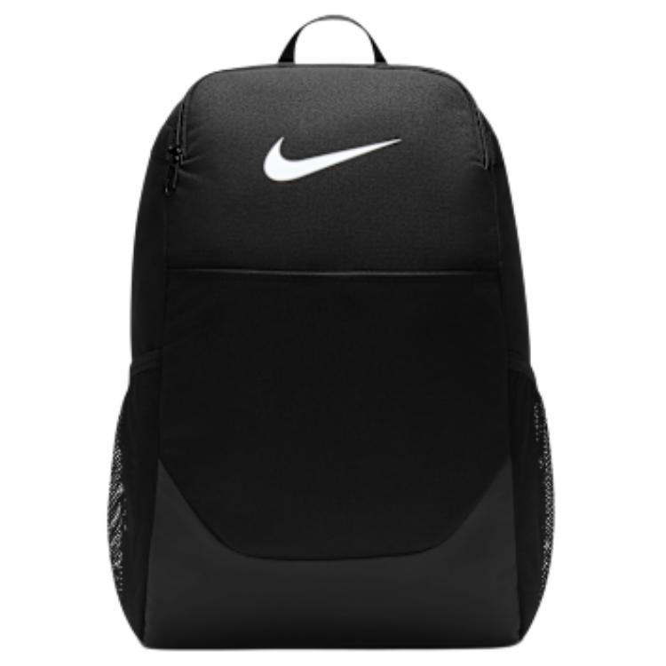 Nike Brasilia Logo Fabric Backpack Unisex Backpack Black IB4408-010 Black