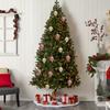 6pcs Holiday Christmas Tree Decorations Durable Plastic, Suitable for Various Scenes Home, Wedding,Party Indoor/Outdoor Featherless Ornament Set