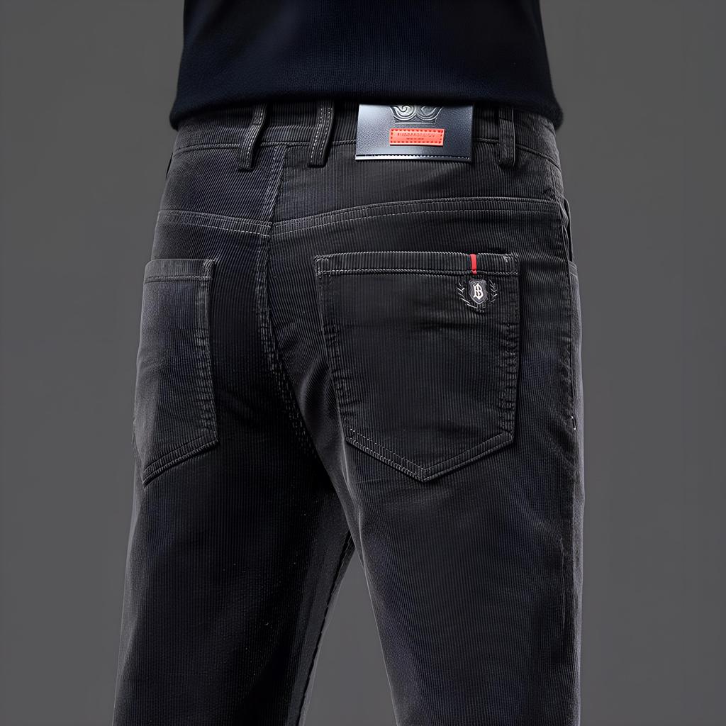 Spring/Autumn Winter Corduroy Pants Men'S Casual Pants Loose Straight Tube Versatile Velvet Pants