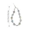 Butterfly Beaded Butterfly Cellphone Lanyard Anti-lost Crystal Clear Candy Colors Cellphone Keychain Sweet Kawaii