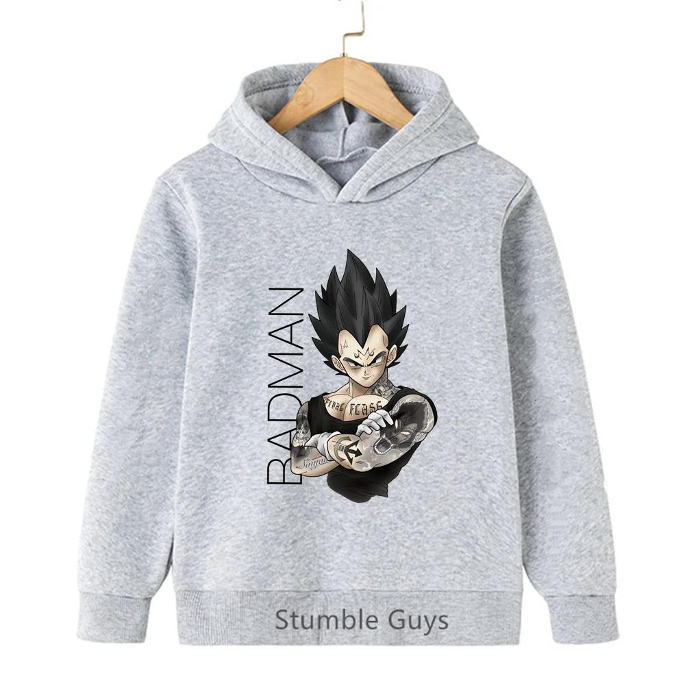 Boys Warm Hoodie Dragon Ball Spring Autumn Goku Vegeta Super Saiyan Kakarot Girls Clothes Sweatshirt