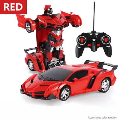 Mașină RC electrică 2 în 1 Roboți de transformare Model de vehicul sportiv Roboți Jucării pentru băieți Telecomanda Cool RC Mașini de deformare Cadouri de jucărie pentru copii