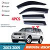 FOR 2003-2009 TOYOTA PRADO Window Visor,Side Window Deflector Weathershield Sun Rain Guard