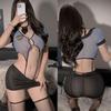 Sexy Lingerie Sexy Hot Girl Female Police Uniform Professional Robe Short Skirt Nightclub Set Woman Clothing Sexy Costumes Woman