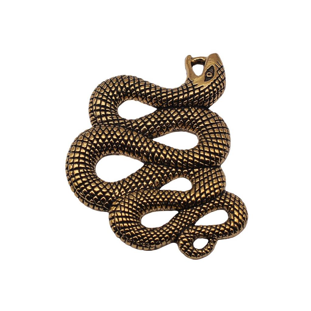 Cobra Snake Charms Antique Bronze Silver Pendants For DIY Bracelet Necklace Jewelry