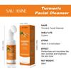 SAUVASINE Turmeric Facial Cleanser for Deep Cleansing, Oil Control, and Acne Removal