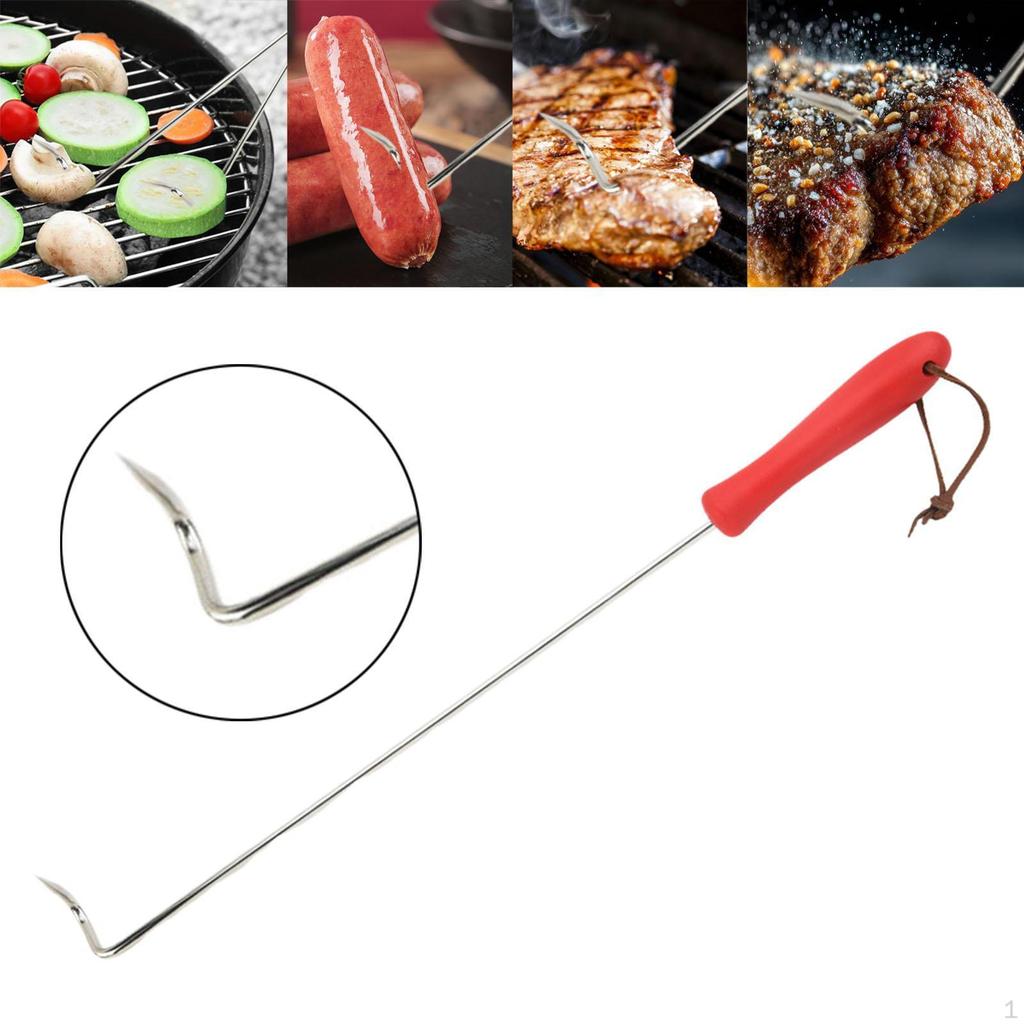 Barbecue Turner Hook BBQ Meat with Handle Grill Accessories Accessory Food Flipper
