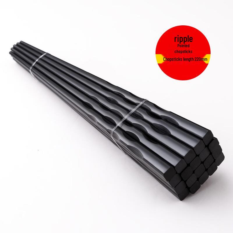 Shuangshihui Japanese Style Alloy Chopsticks - 5 Pairs