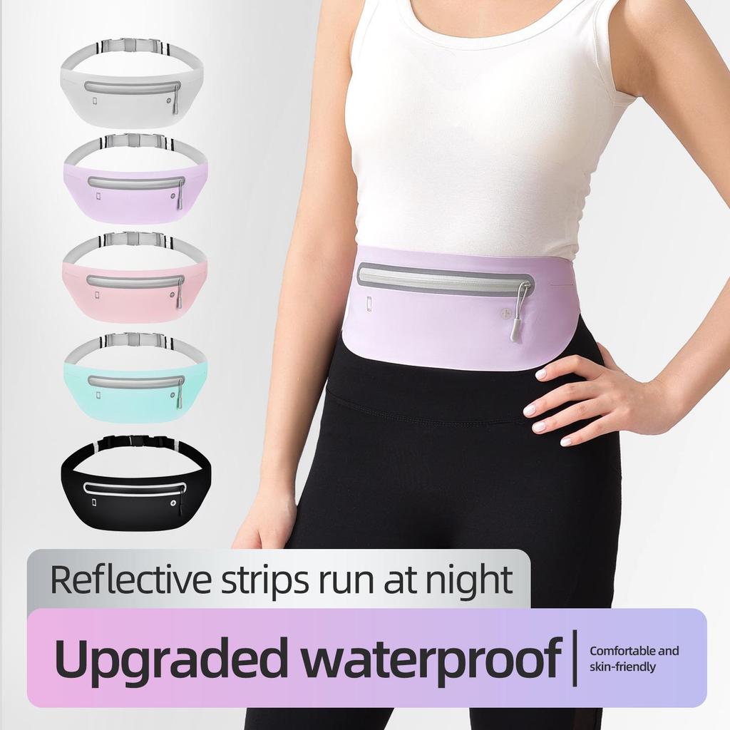 Unisex Waterproof Sports Waist Bag for Running and Fitness - Lightweight, Invisible, and Outdoor-Ready Cross-Border Hot Seller
