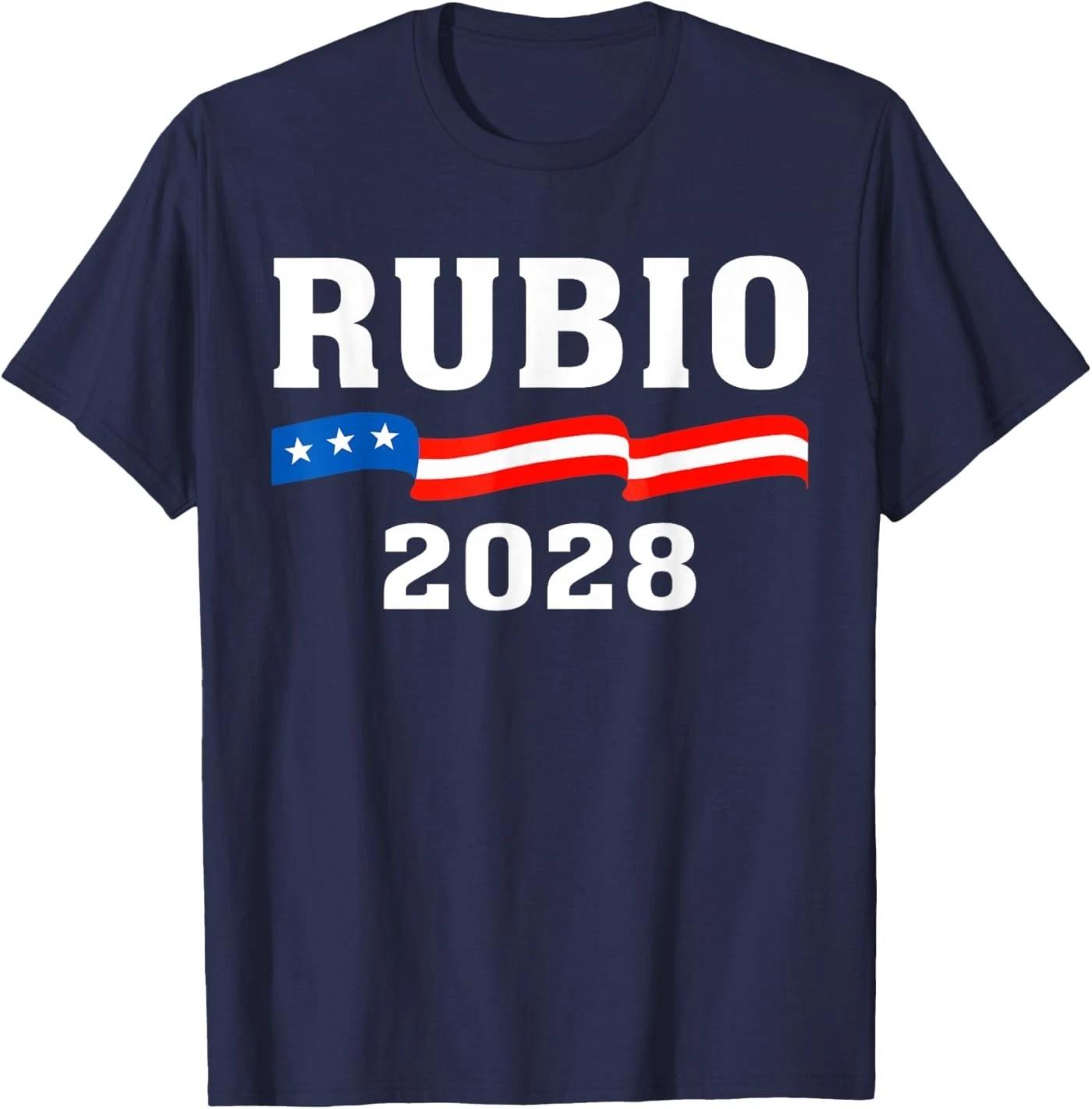 

Marco Rubio 2028 President 48 US Flag We The People Retro T-Shirt S