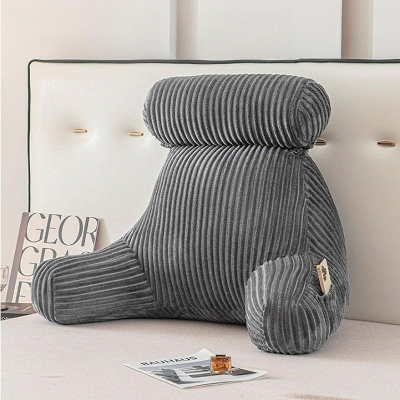 Съемные и моющиеся подушки для изголовья, подушка для защиты поясницы в офисе, подушка для чтения с подлокотником, коврики для защиты поясницы и спинки, 65x85см 1шт 65*85cm（3kg）