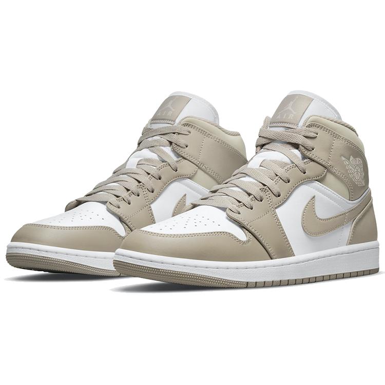 New JORDAN 1 Mid Linen 554724-082