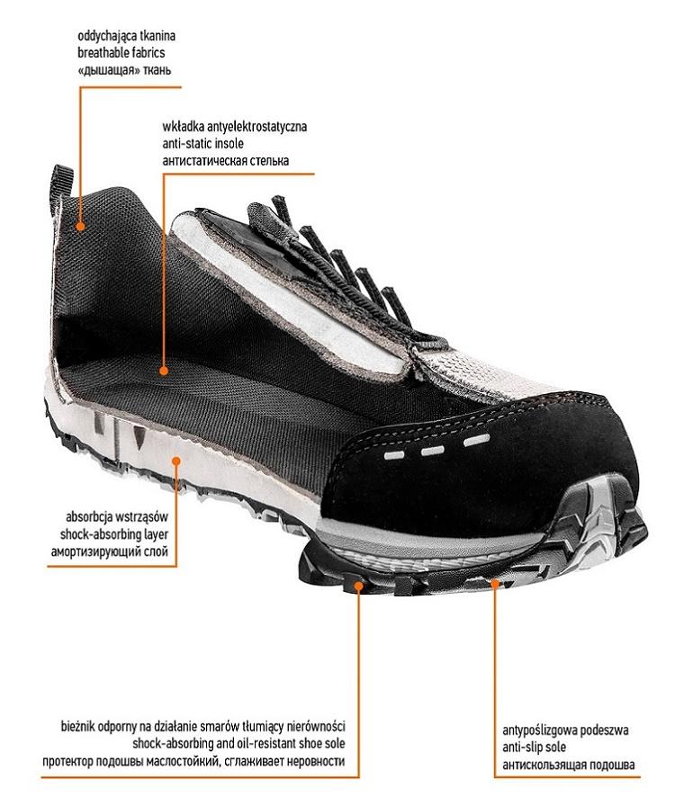 Occupational Shoes O1, Metal Free, R42 - T N82-733