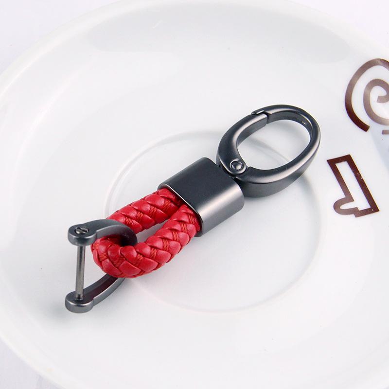 Braided Rope Sub-Gun Printing Keychain Men'S And Women'S Waist Hanging Big Head Chain General Car Key Bag Accessories