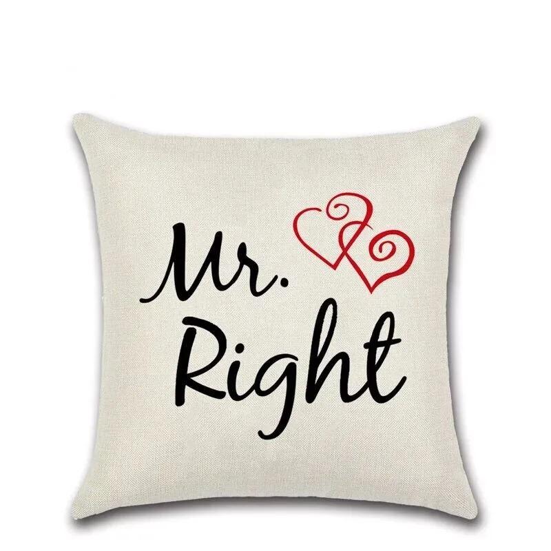Couple Print Decorative Pillowcases Living Room Office Home Pillowcases Car Ornaments