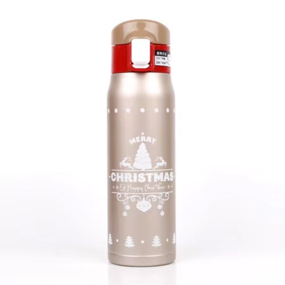 Leakproof Stainless Steel Thermos Cup Portable Christmas Water Bottle Office