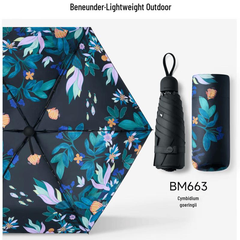 Beneunder UV Protection 5-Fold Sun Rain Umbrella