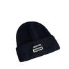 Einfache Stoffetikett Strickmütze für Damen Herbst und Winter Warmer Gehörschutz Radsport Kapuze Europäische und Amerikanische Outdoor-Sportarten Wollmütze für Herren