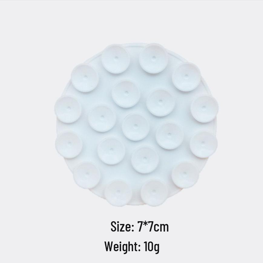 19-Bead Double-Sided Silicone Phone Suction Cup with Adhesive