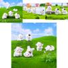 Adorable Resin Brave Little Cow Figurine Desktop Decoration Car Ornament Cute Cartoon Style