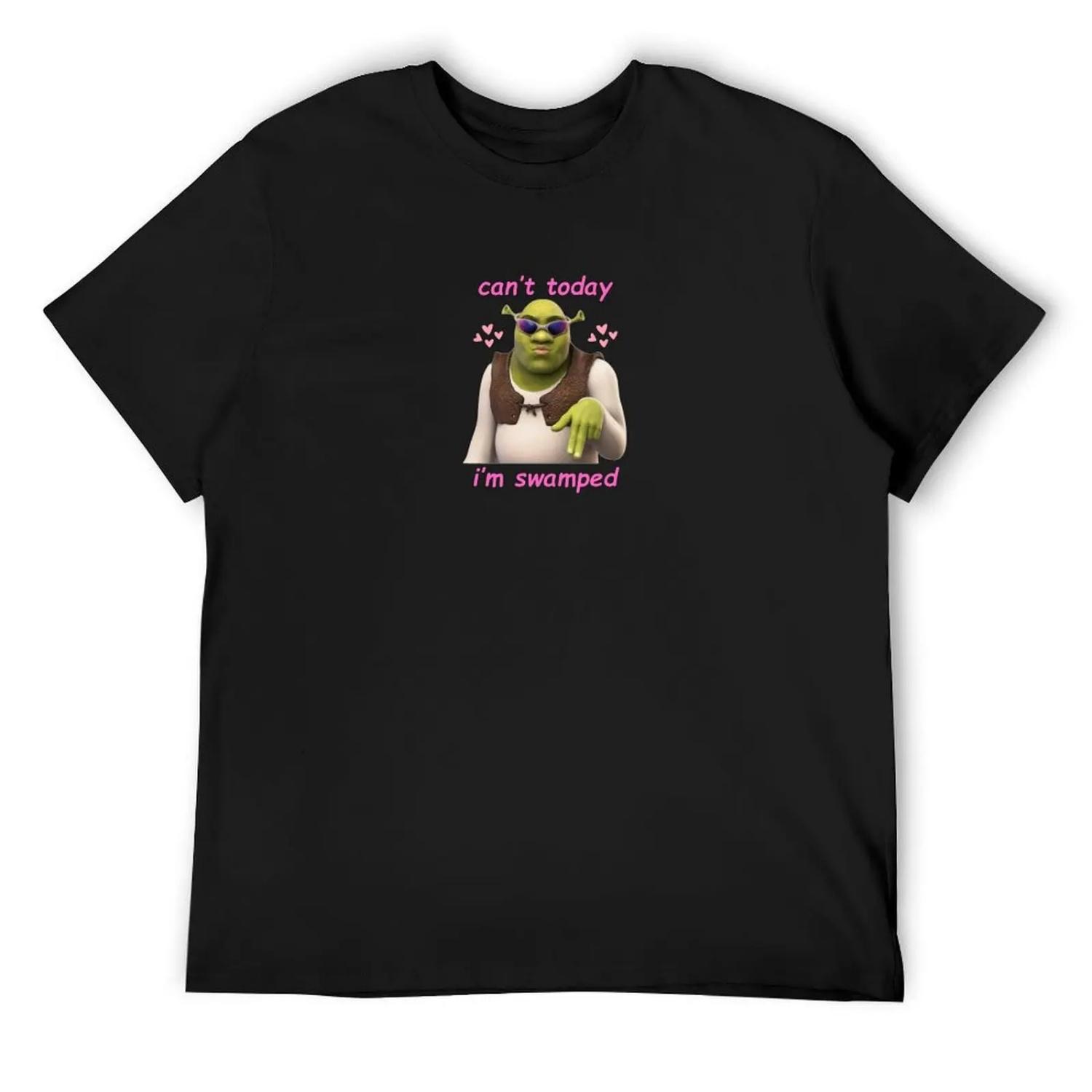 can t today, i m swamped T-Shirt aesthetic clothes heavyweights anime clothes street wear shirts men S