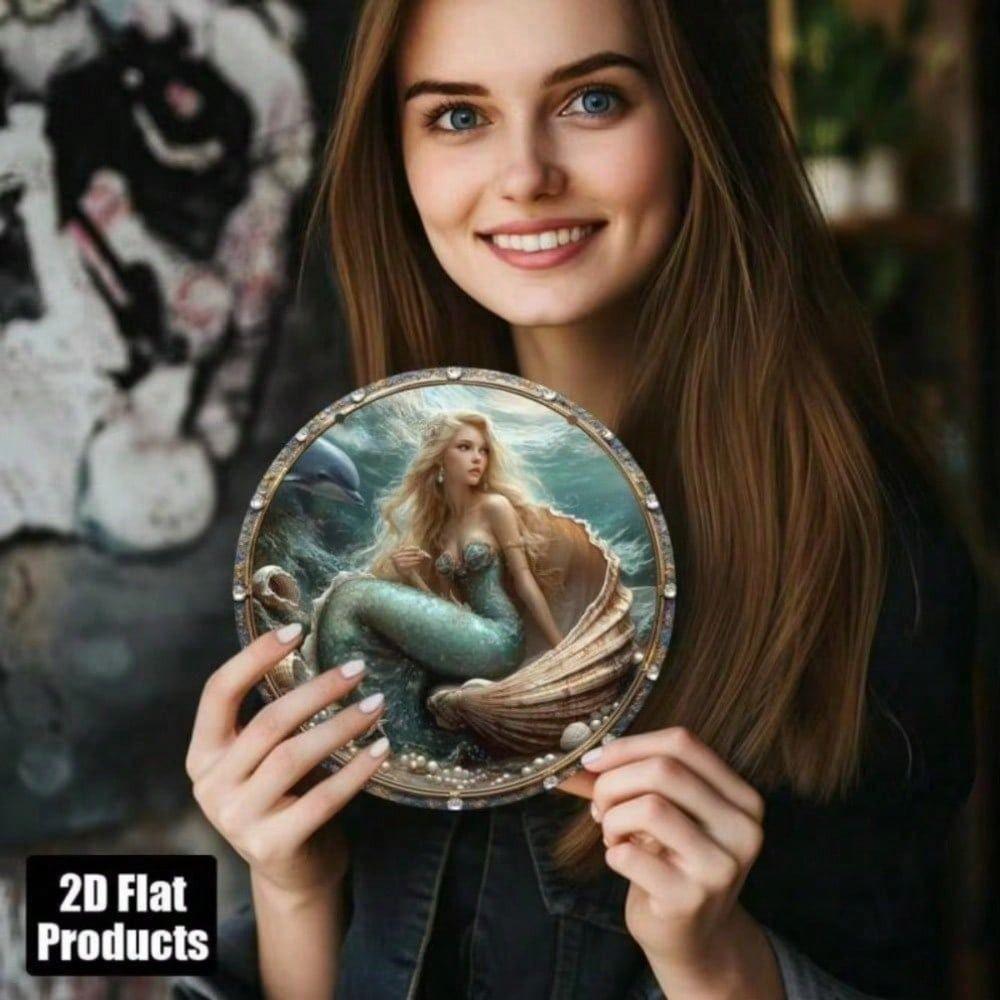 Metal Poster Round Ocean Star Fantasy Wall Art Home Decor