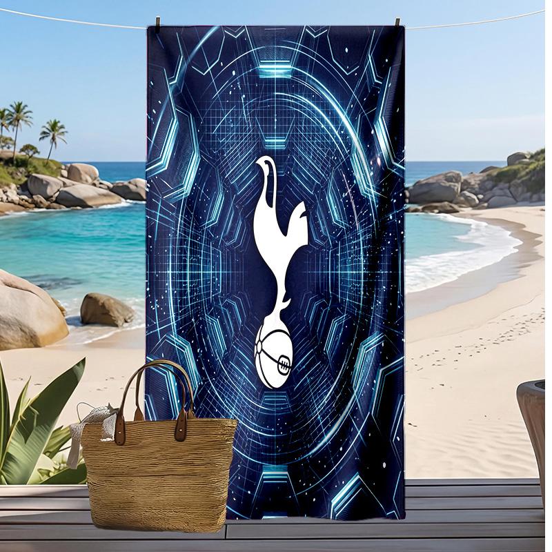 Tottenham Hotspur Printed Beach Towel Quick Dry Soft TowelPortable Large Rectangular Beach Blanket for Travel Swimming Pool