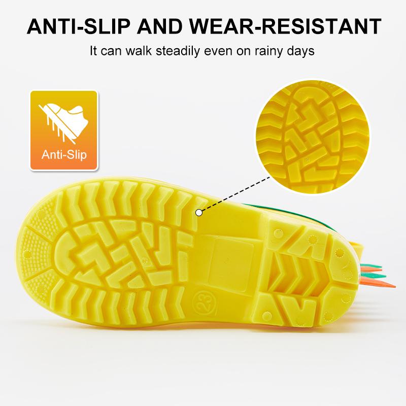 Custom Children's Rain Boots, Cute Cartoon Rain Shoes, Suitable for Boys, Essential for Beach Water Play